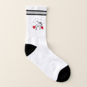 Wedding, Valentine's day Socken (Links - Innen)