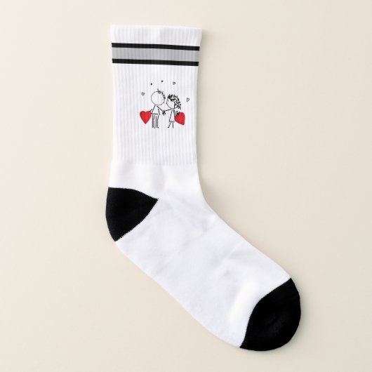 Wedding, Valentine's day  Socken (Links - Innen)