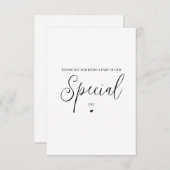 Wedding Vendor Vielen Dank - Allgemein Dankeskarte (Vorne/Hinten)