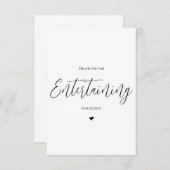 Wedding Vendor Vielen Dank Card - DJ/Band Dankeskarte (Vorne/Hinten)