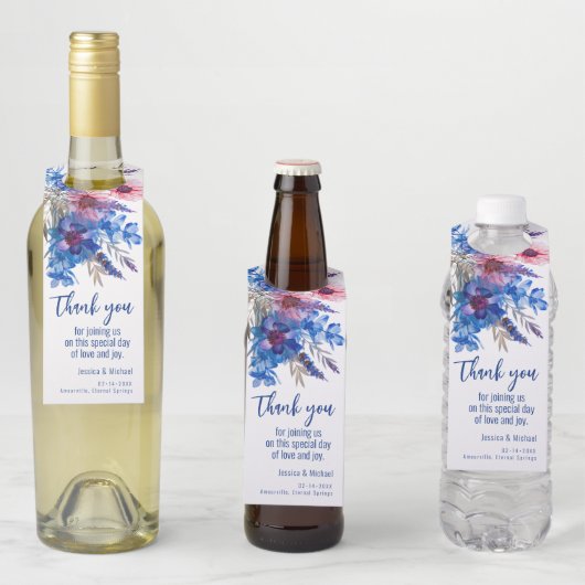 💍 Wedding Vielen Dank Flaschenanhänger (Beispiel)
