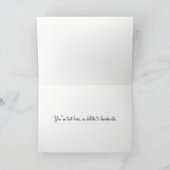 Wedding Violet Gray Foto Vielen Dank Karten (Innenseite)
