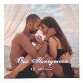 Wedding Violet Magenta Confetti Vielen Dank 4 Foto Würfel (Vorderseite)