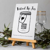 Wedding Virtual Tip Jar With QR Code