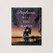Wedding Vorschlagal Will You Marry Me Small Foto Puzzle (Vertikal)