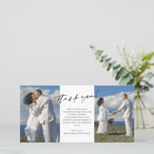 Wedding Vow Renewal Foto Vielen Dank Dankeskarte