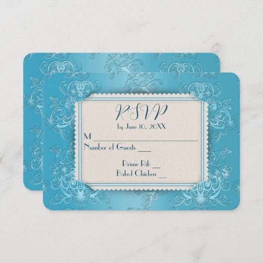 Wedding Vow Renewal UAWG RSVP Karte (Vorne/Hinten)