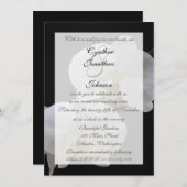 Wedding Vow Renewal White Orchids Einladung (Vorne/Hinten)