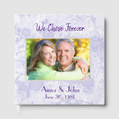 Wedding Vow Renewal With Pearl Frame Gästebuch (Vorderseite)