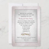 Wedding Vow Renewal Zeitschrift mit daisy Einladung (Rückseite)