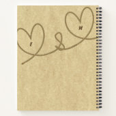 Wedding Vows Journal Custom halten Mr. oder Mrs. Notizbuch (Rückseite)