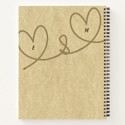 Wedding Vows Journal Custom halten Mr. oder Mrs. Notizbuch (Rückseite)