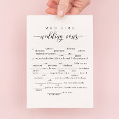 Wedding Vows Wed Libs Game Card Einladung