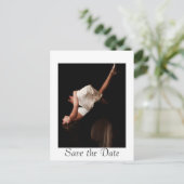 Wedding Waltz Save the Date Postkarten (Stehend Vorderseite)