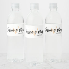 Wedding Water Bottle Label 015 Wasserflaschenetikett