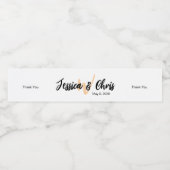 Wedding Water Bottle Label 015 Wasserflaschenetikett (Einzelnes Label)