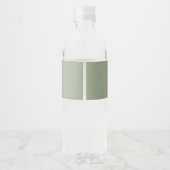 Wedding Water Bottle Labels Elegant Typography Wasserflaschenetikett (Rückseite)