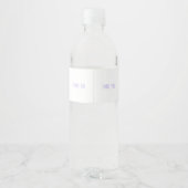Wedding Water Bottle Sticker WW-006v2 Wasserflaschenetikett (Rückseite)