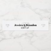 Wedding Water Bottle Sticker WW-044v1 Wasserflaschenetikett (Einzelnes Label)