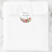 Wedding Watercolor Bright Gladioli Runder Aufkleber (Tasche)