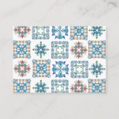 Wedding Website Insert Card Lemon Amalfi Tile (Rückseite)