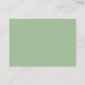 Wedding Website Insert Card Sage Green (Rückseite)