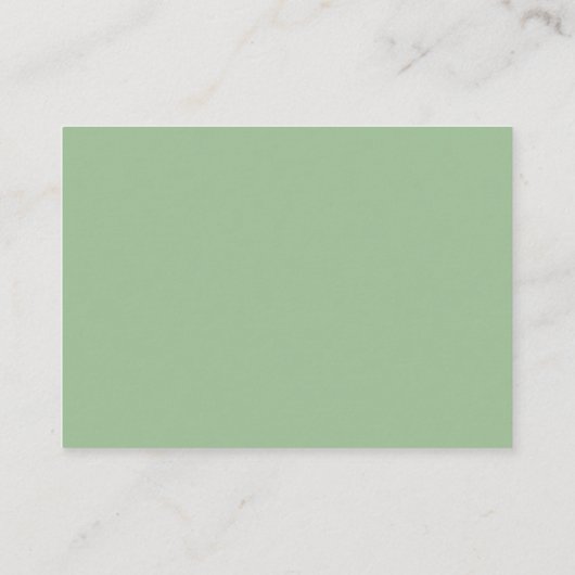 Wedding Website Insert Card Sage Green (Rückseite)