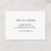 Wedding Website Insert Card Sage Green (Vorderseite)
