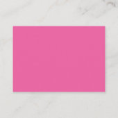 Wedding Website Insert Card Simple Fuchsia (Rückseite)