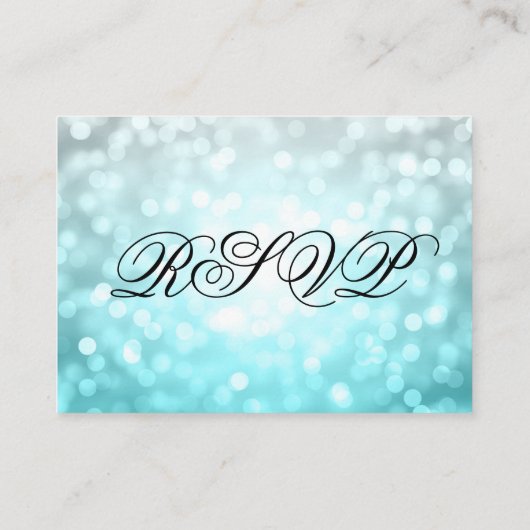 Wedding Website UAWG Beach Ombre Glitzer Lights Begleitkarte (Rückseite)