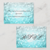 Wedding Website UAWG Beach Ombre Glitzer Lights Begleitkarte (Vorne/Hinten)