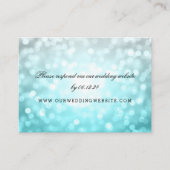 Wedding Website UAWG Beach Ombre Glitzer Lights Begleitkarte (Vorderseite)