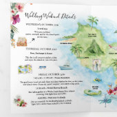 Wedding Weekend | Maui, Hawaii Tri-Fold Invitation Dreifach Gefaltete Einladung (Innen Erste Seite)