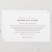 Wedding Weekend Paris Event Map - CUSTOM for Kea (Vorne/Hinten)