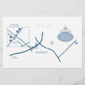 Wedding Weekend Welcome Map CUSTOM FOR CHRISTINE (Rückseite)