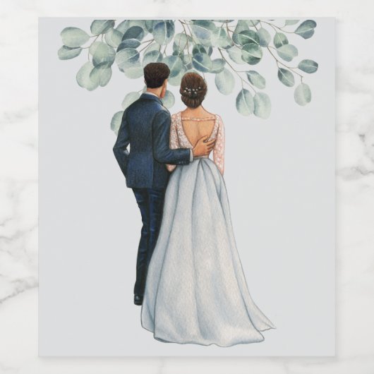 Wedding Weinetikett (Einzelnes Label)