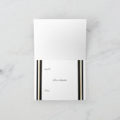 Wedding Weiß der Orchidee dankt Ihnen nobel Dankeskarte (Innenseite)