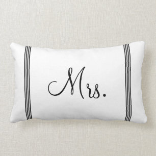 Wedding weiße und schwarze Frau Lendenkissen