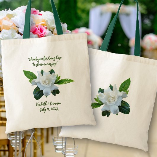 Wedding Welcome Danke Bags Gardenia Tragetasche
