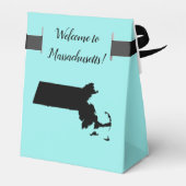 Wedding Welcome Massachusetts Gefallen Box Staat K Geschenkschachtel (Rückseite)