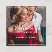 Wedding Welcome Sign Add Your Photo & Handwritten Begleitkarte (Vorderseite)