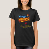 Wedding Welcome Sign – Personalized Names & Date T-Shirt (Vorderseite)