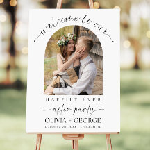 Wedding Welcome Sign Template, Happily Ever After 