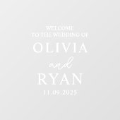 Wedding Welcome Sign Vinyl Decal, Wedding Fensteraufkleber (Blatt)