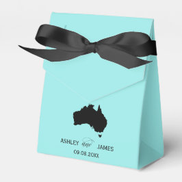 Wedding Welcome to Australia Map Gevor Box Geschenkschachtel