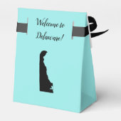 Wedding Welcome to Delaware Gevor Box Staat Map Geschenkschachtel (Rückseite)