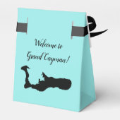 Wedding Welcome to Grand Cayman Map Gevor Box Geschenkschachtel (Rückseite)