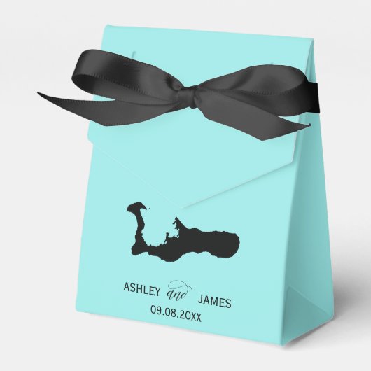 Wedding Welcome to Grand Cayman Map Gevor Box Geschenkschachtel (Vorderseite)