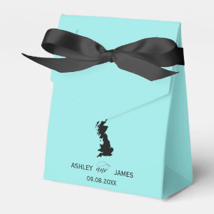 Wedding Welcome to Great Britain Map Favor, UK Geschenkschachtel