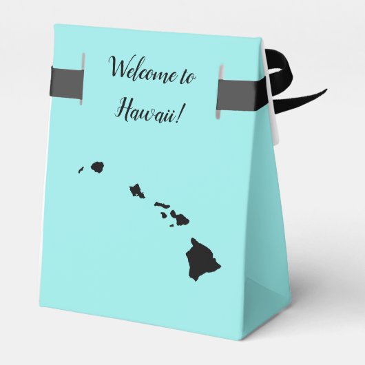 Wedding Welcome to Hawaii Gefallen Box Staat Karte Geschenkschachtel (Rückseite)